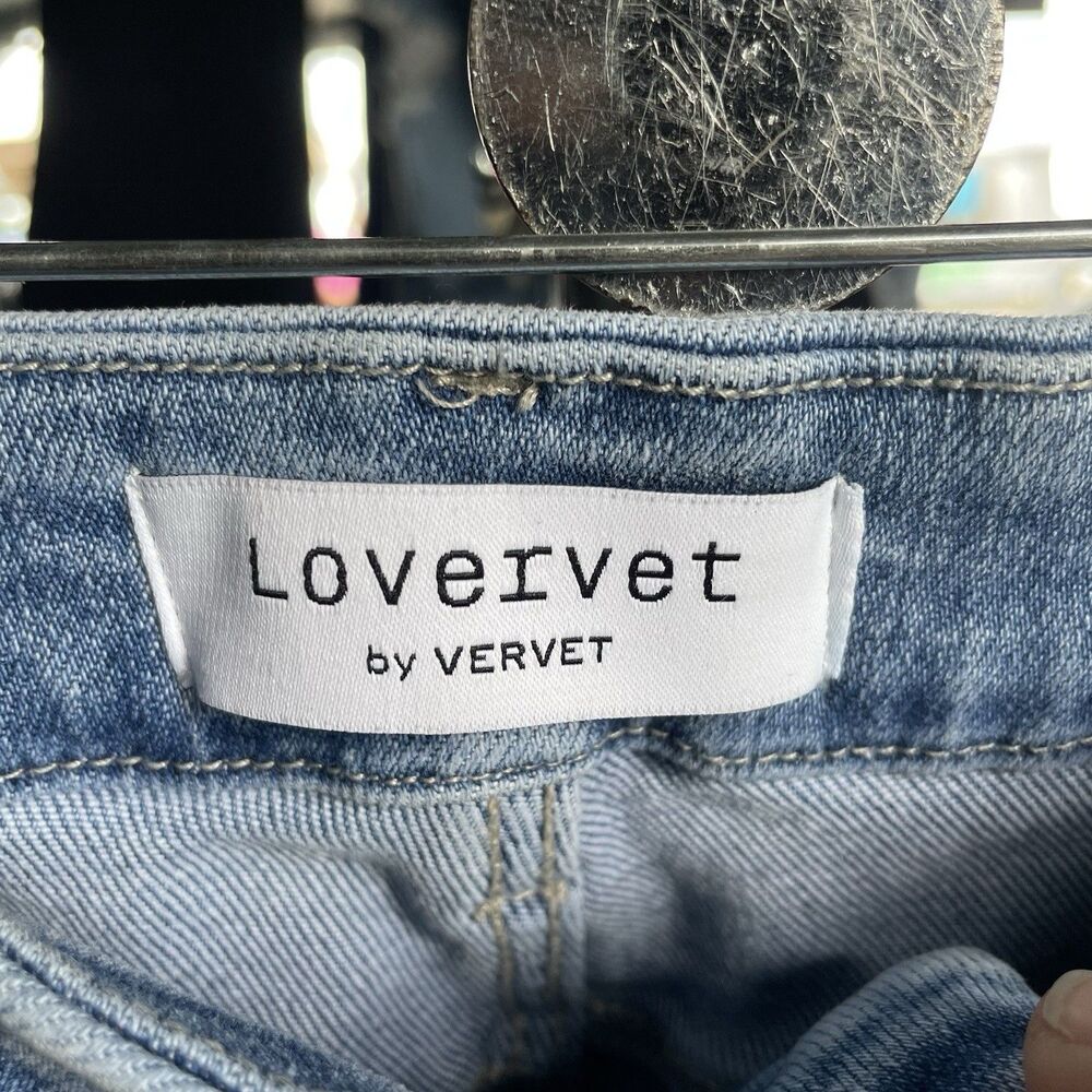 Lovervet By Vervet Flare Slit Hem Women’s Sz 9/29 HighRise Stretch Comfort Jeans - Picture 6 of 7